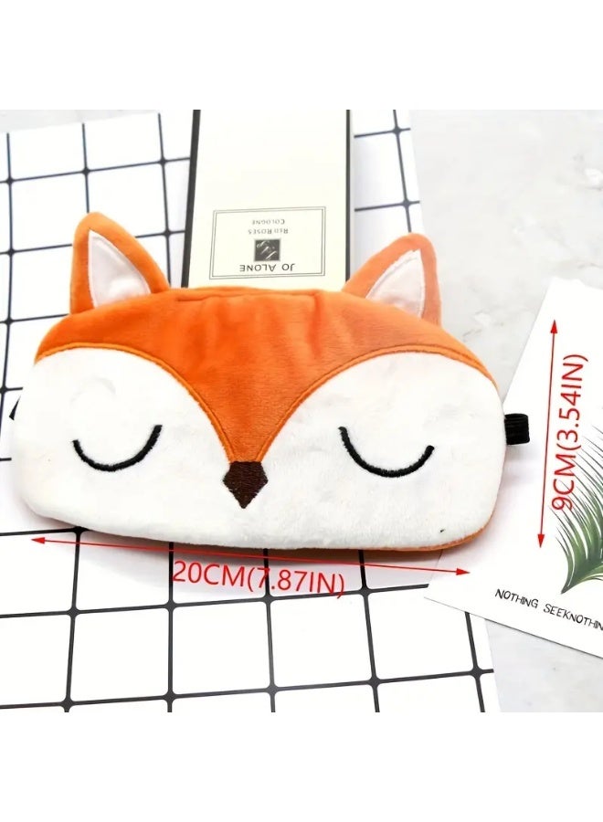 LANGMANNI قناع نوم على شكل ثعلب برتقالي 1 قطعة - Image 1