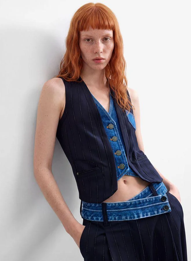 Double lapel vest