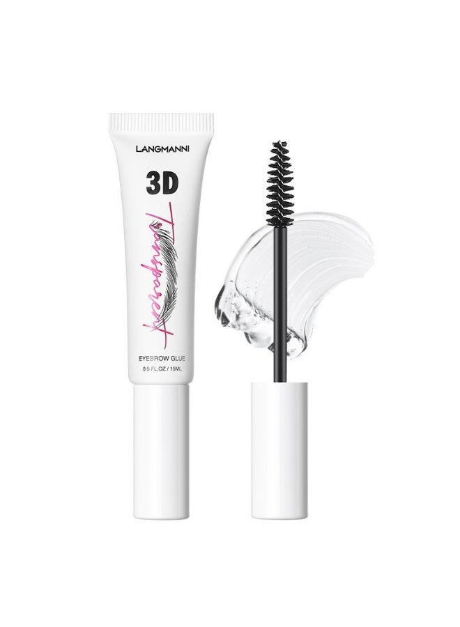 LANGMANNI Three-dimensional fixed eyebrow gel waterproof and color solid wild natural eyebrow gel