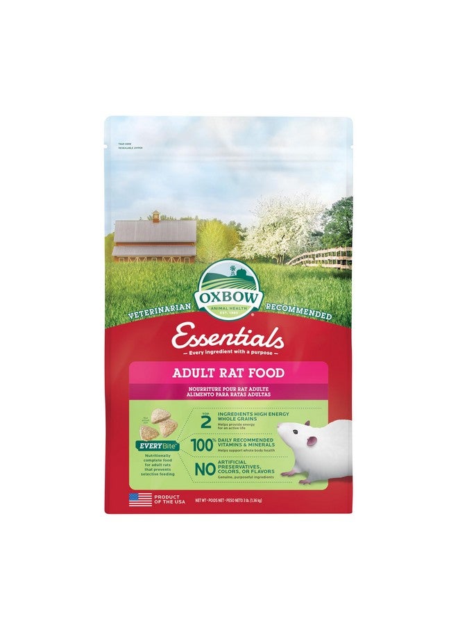 أوكسبو طعام أساسي للفئران البالغة - طعام طبيعي بالكامل للفئران البالغة - موصى به من قبل الأطباء البيطريين - صنع في الولايات المتحدة الأمريكية - غني بالفيتامينات والمعادن الطبيعية - بدون مكونات صناعية - 3 رطل. - Image 1