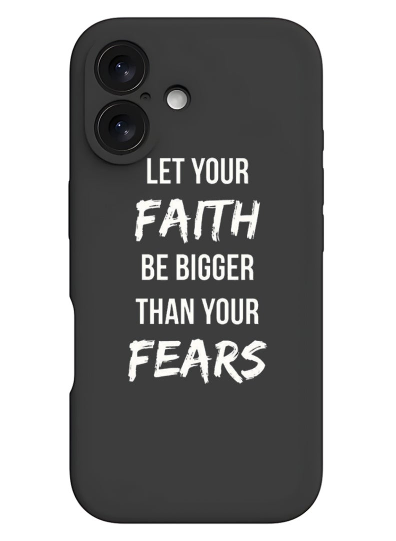 Theodor iPhone 16 Black Protective Slim Fit Case Liquid Silicone Cover with Full Body Protection Anti-Scratch Shockproof Case For iPhone - lets be adventurers - Image 1