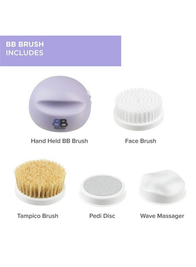 Foniros 4-in-1 Handheld Body Brush, Interchangeable Spa Massage Heads - Image 5