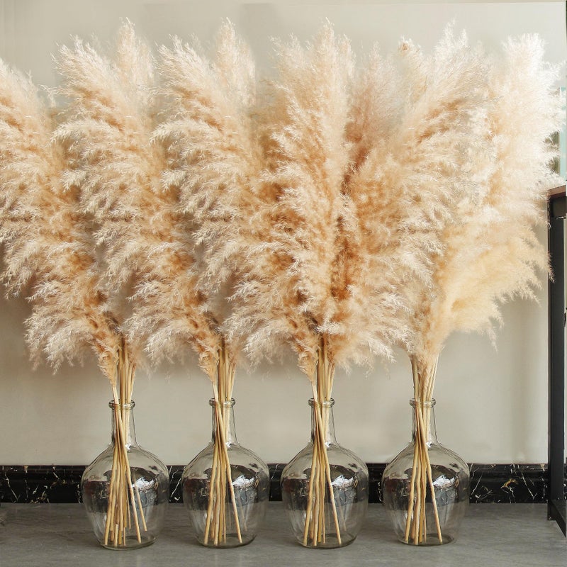 40 inch 20 Stems Natural Pampas Grass Decor Tall Pompas Grass Tall Pampas Grass for Wedding Party Farmhouse Boho Home Decor
