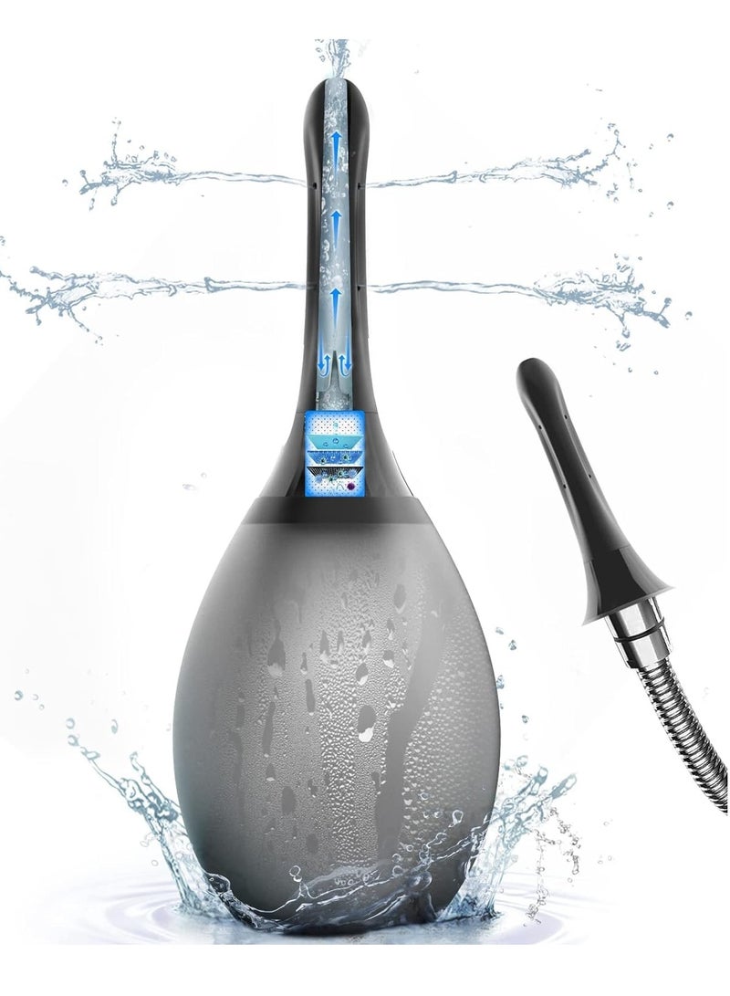general Enema Douche Anti Back-Flow, Douche Connected to Shower Hole,Enema Bulb with 7 Spouts, Reusable Cleaner kit for Men Women - Image 1