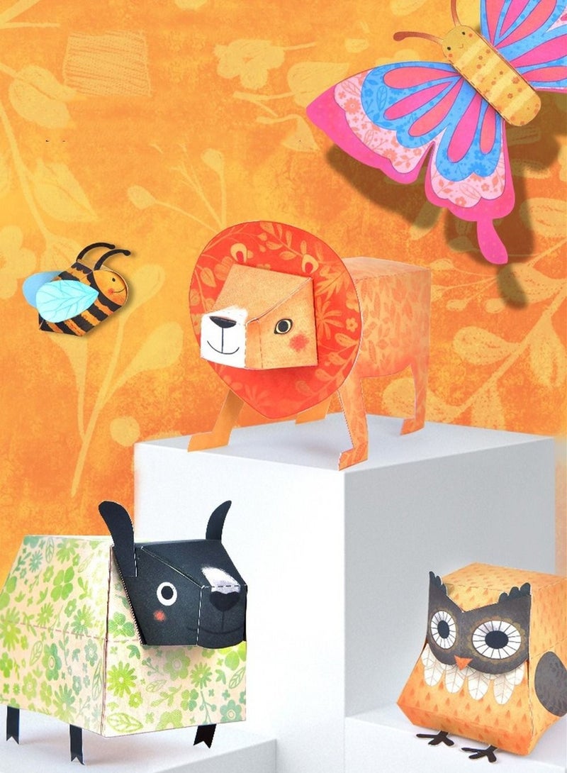 دبليو أيه أو كي أن ألعاب مصنوعة يدويا من الورق يمكن تجميعها في نماذج حيوانية مختلفة - Image 4