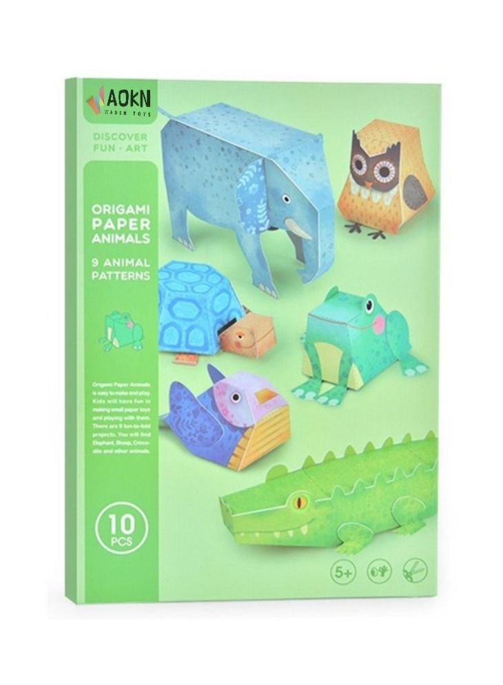 دبليو أيه أو كي أن ألعاب مصنوعة يدويا من الورق يمكن تجميعها في نماذج حيوانية مختلفة - Image 1