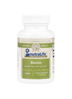 Nutralife NutraLife, Biotin, 10,000 mcg, 120 Easy Chew Tablets  - Image 1