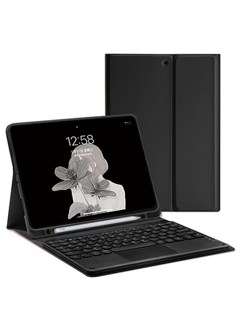 Samsung Galaxy Tab A7 (T500/T505) Touchpad Smart Case – Ultra-Slim Folio with Built-in Touchpad, Adjustable Stand, Auto Sleep/Wake Function, Full Protection, and Durable Design
