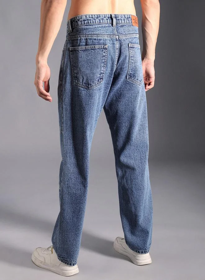 هاي ستار جينز بقصة ارجل مستقيمة وخصر متوسط