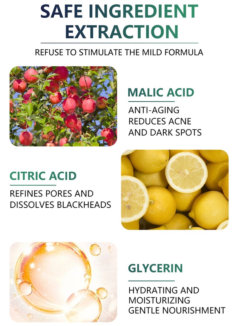 MOOYAM 40% Citric Acid Peeling Serum Chemical Peel for Face Peeling Solution Skin Peel Chemical Exfoliant for Face Exfoliating Facial Peel for Dark Skin Dark Spots Acne Spot 30ml - Image 5