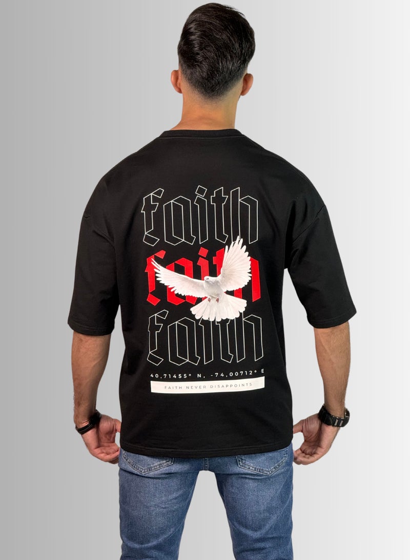 TAG OUT Faith Oversized T Shirt  - Image 1