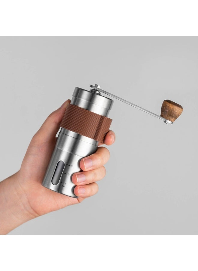 NexusTek Manual Coffee Grinder – Precision & Even Grinding, Adjustable Grind Size, Stainless Steel Portable Mill, Detachable & Washable, Home, Office, Travel Use - Image 4