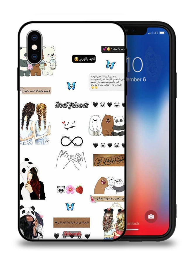 Tolwak Apple iPhone XS Max Protective Case Arabic Quotes And Stickers - Image 1