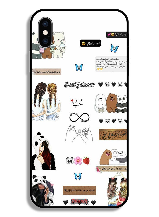 Tolwak Apple iPhone XS Max Protective Case Arabic Quotes And Stickers - Image 2