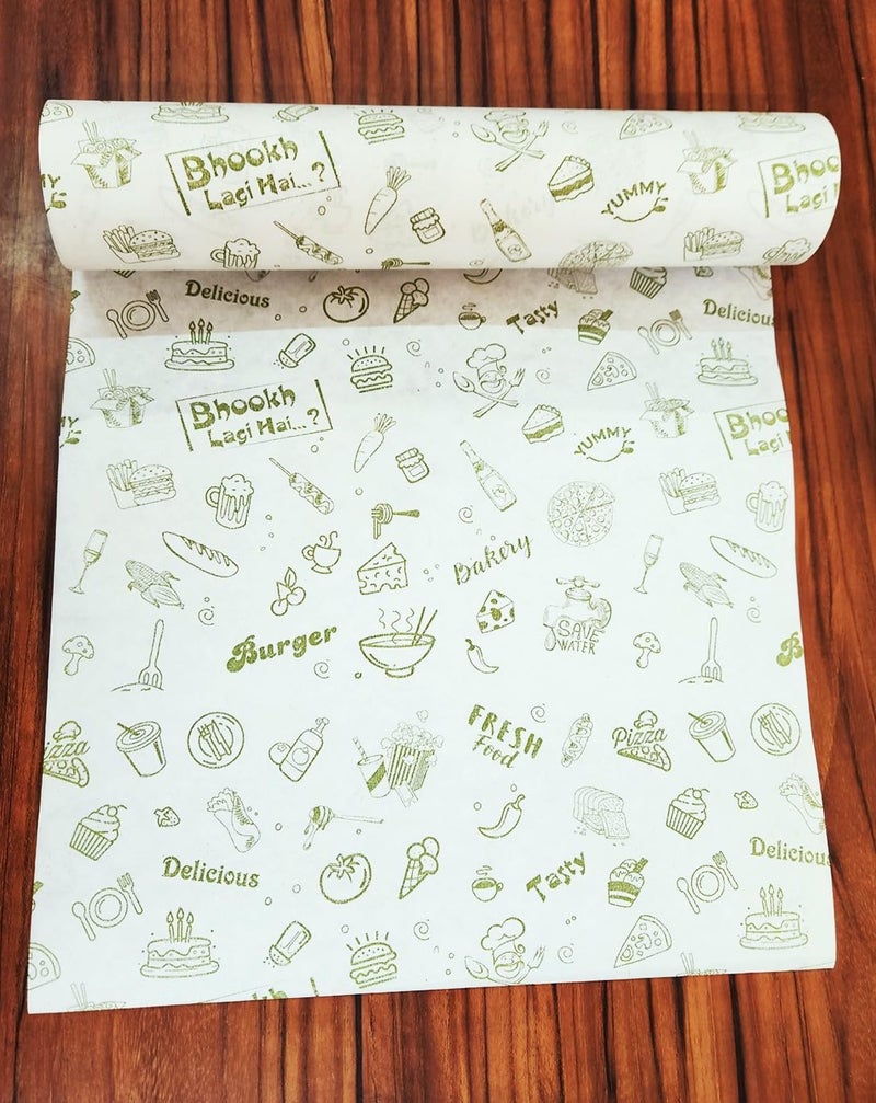 Everbite Everbite Wrap On Imported Oil Proof Butter Paper Roll for Roti Premium 100 Food Grade Butter Paper Roll Used for Roti Wrapping Baking NonStick Parchment Paper Standard  - Image 3
