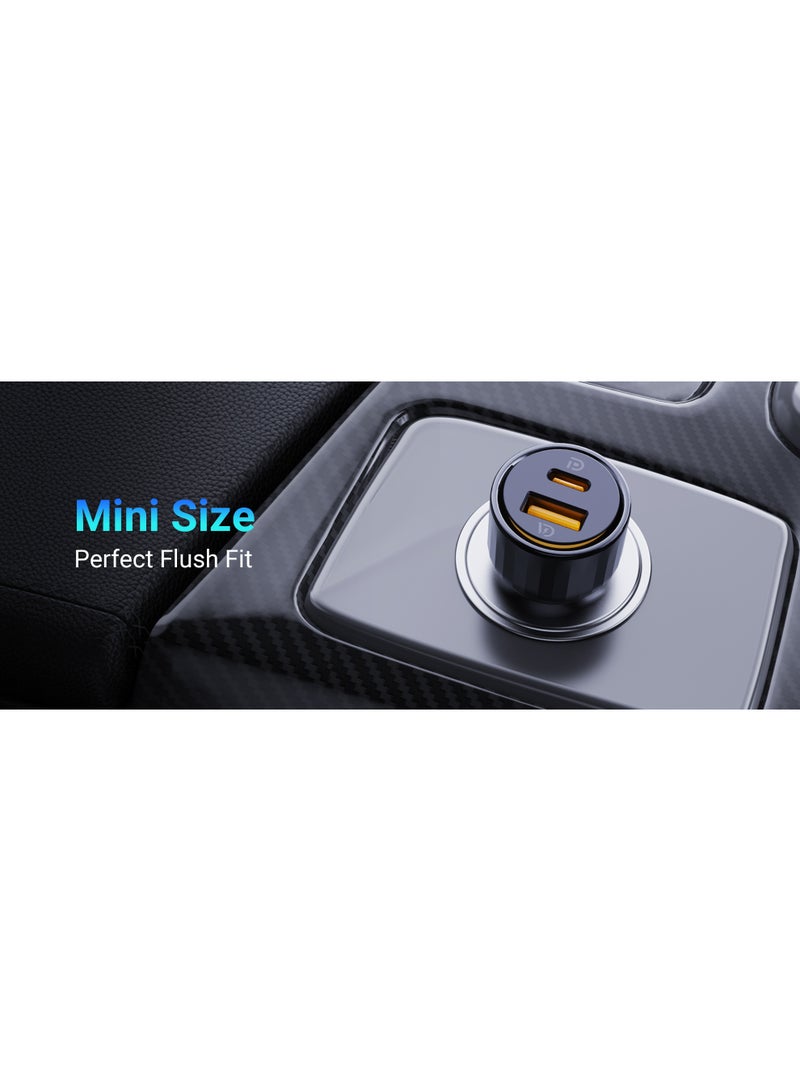 VOLTME USB C Cigarette Lighter 48W 2-in-1 Black Car Charger 48W Fast Charger USB C PD/QC 3.0 Cigarette Lighter Compatible with Phone, Tablet, Pixel, Samsung S22/S23 - Image 5