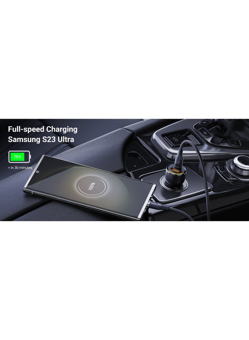VOLTME USB C Cigarette Lighter 48W 2-in-1 Black Car Charger 48W Fast Charger USB C PD/QC 3.0 Cigarette Lighter Compatible with Phone, Tablet, Pixel, Samsung S22/S23 - Image 4
