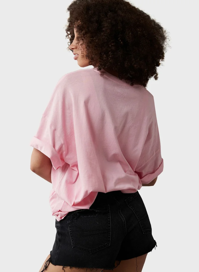 American Eagle Graphic Crew Neck T-Shirt