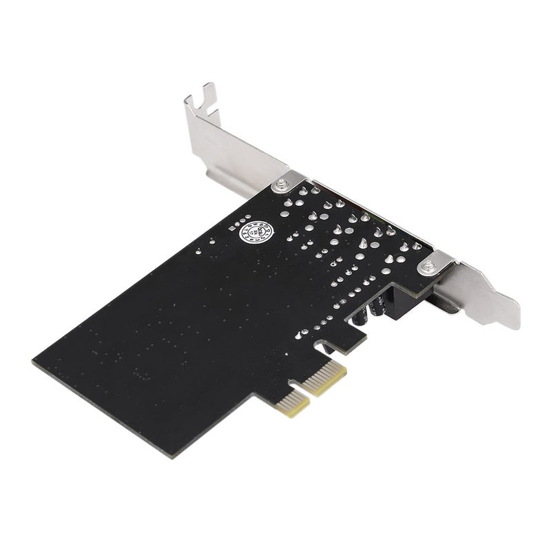 PCI-E Sound Card: Black 5 Port, 5.1 Channel Surround Sound - Noise Balance Elimination, VIA VT1723 Chip for Windows XP Vista 7 8 32/64-Bit PCs - Image 1