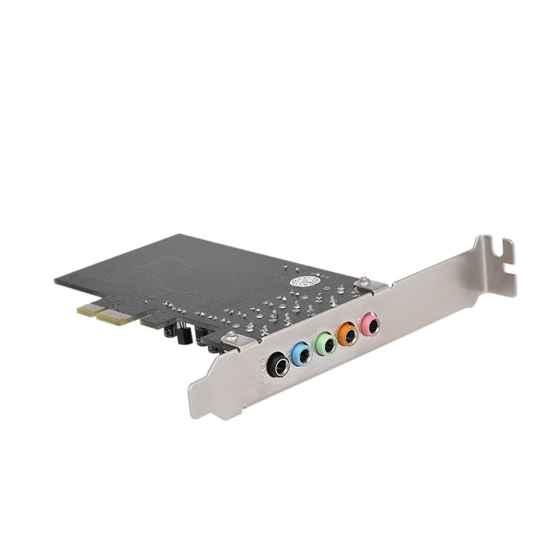 PCI-E Sound Card: Black 5 Port, 5.1 Channel Surround Sound - Noise Balance Elimination, VIA VT1723 Chip for Windows XP Vista 7 8 32/64-Bit PCs - Image 3