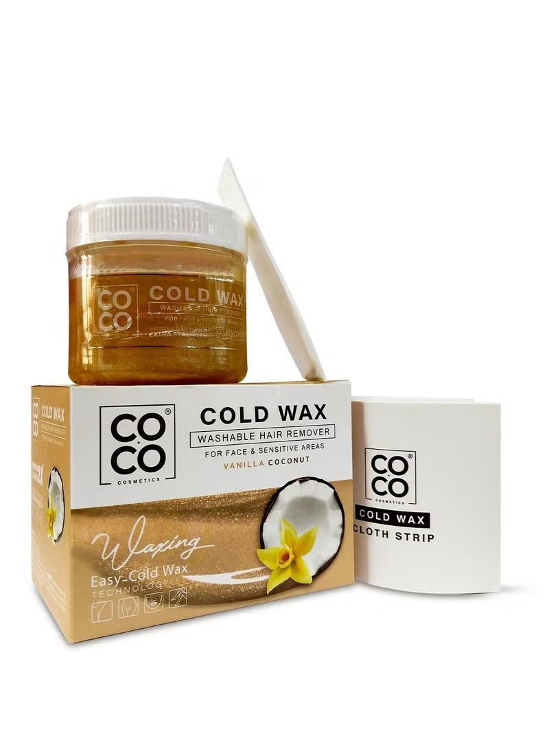 Coco Wax Cold Wax Vanilla Coconut 250gm - Image 1