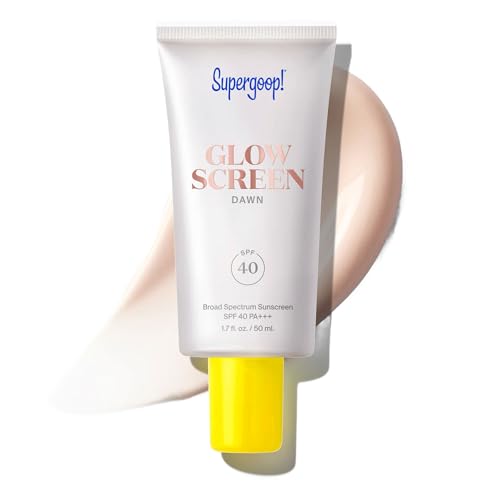 Supergoop Glowscreen SPF 40 Dawn Pink Pearl Glow 17 fl oz Glowy Primer Broad Spectrum Tinted Sunscreen Helps Filter Blue Light Hydration Hyaluronic Acid Vitamin B5 - Image 1