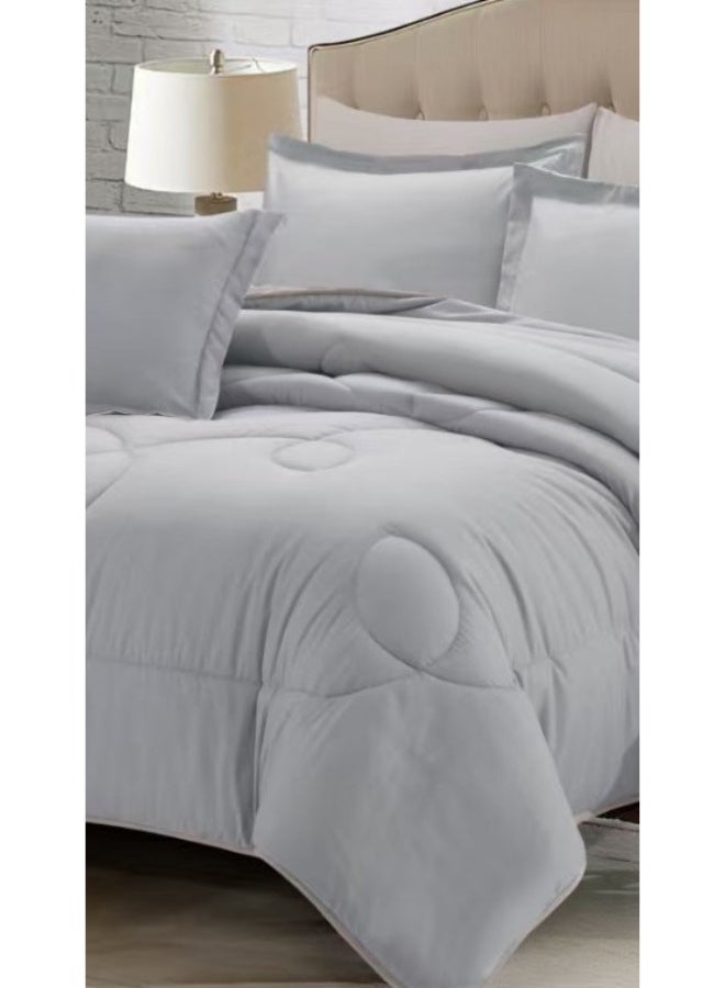 مينجلي طقم لحاف نفرين فندقي ساده ذو طابع وجهين ليمنحك النومه المثالية من خامه المايكروفايبر مقاس ٢٣٠*٢٥٠سم - Image 3