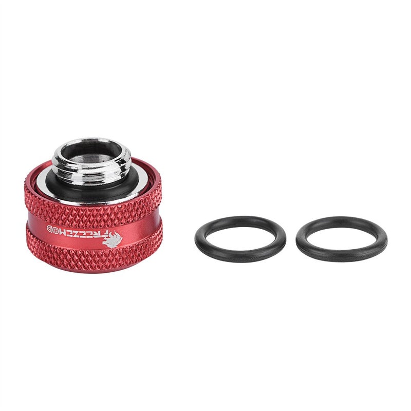 cheekyglo 4 Pcs/8 Pcs OD 16mm Tube Fitting, Water Cooling Compression Fitting with Sealing Ringsfor Rigid AcrylicTube for Computer Water Cooling System(Red, 4 Pcs) - Image 5