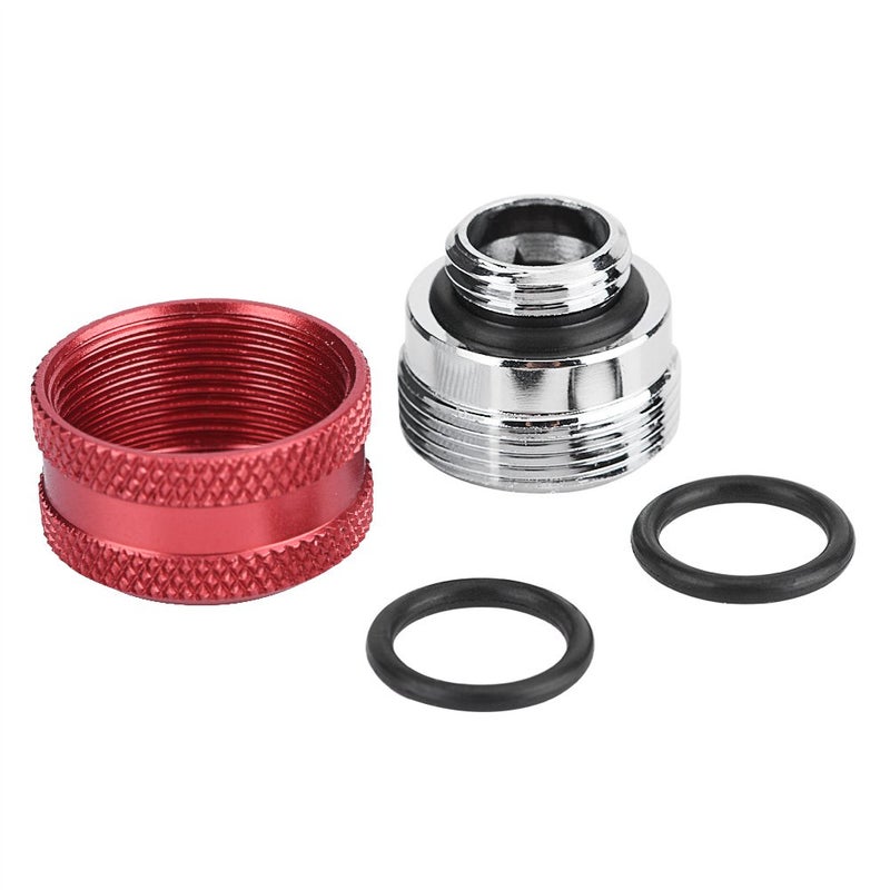 cheekyglo 4 Pcs/8 Pcs OD 16mm Tube Fitting, Water Cooling Compression Fitting with Sealing Ringsfor Rigid AcrylicTube for Computer Water Cooling System(Red, 4 Pcs) - Image 4