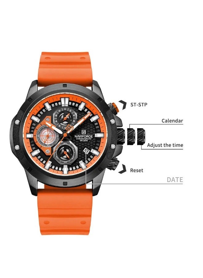 NAVIFORCE Men's Water Resistant Analog Luxury Sports Watch New Edition NF8036  - Image 3