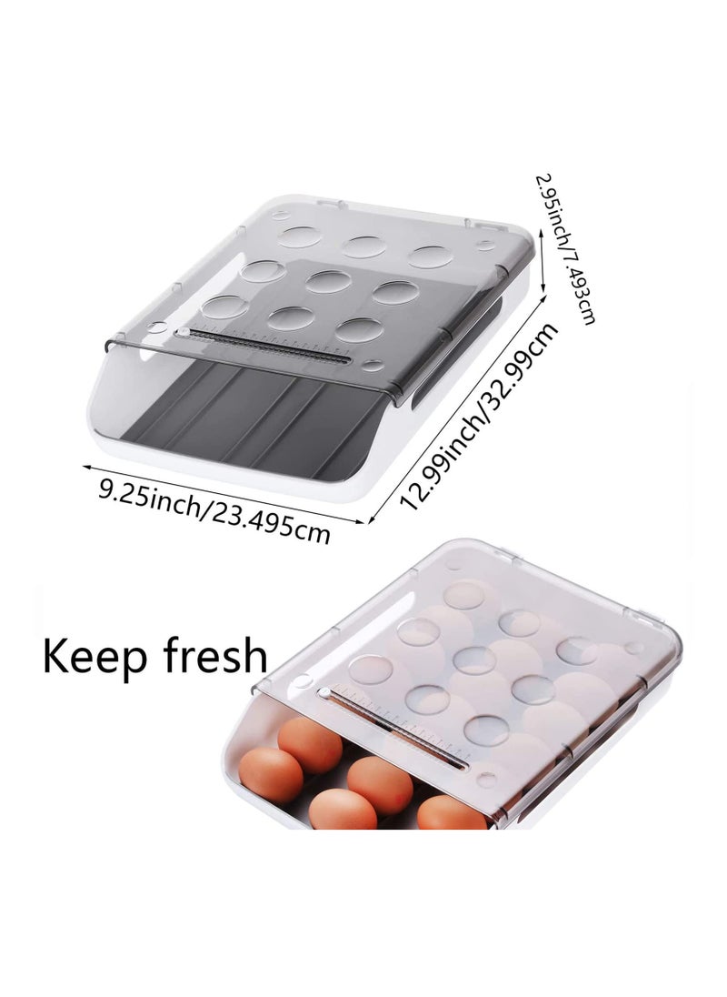 Arabest - Refrigerator Automatic Rolling Egg Rack, Egg Storage Box - Image 1
