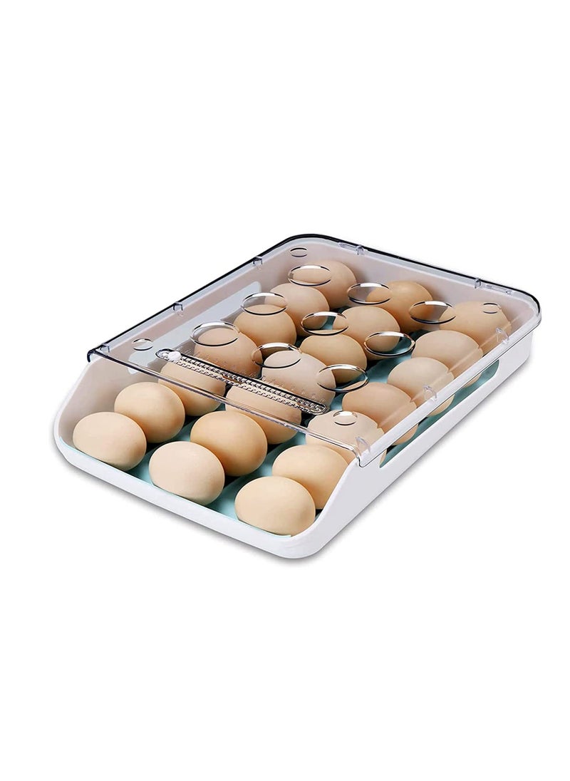 Arabest - Refrigerator Automatic Rolling Egg Rack, Egg Storage Box - Image 1