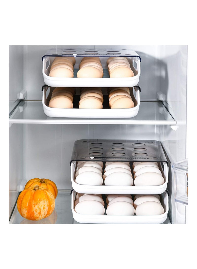 Arabest - Refrigerator Automatic Rolling Egg Rack, Egg Storage Box - Image 1