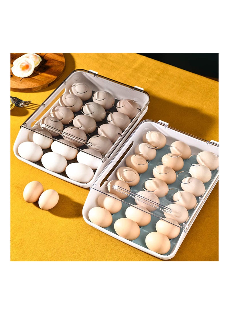 Arabest - Refrigerator Automatic Rolling Egg Rack, Egg Storage Box - Image 1