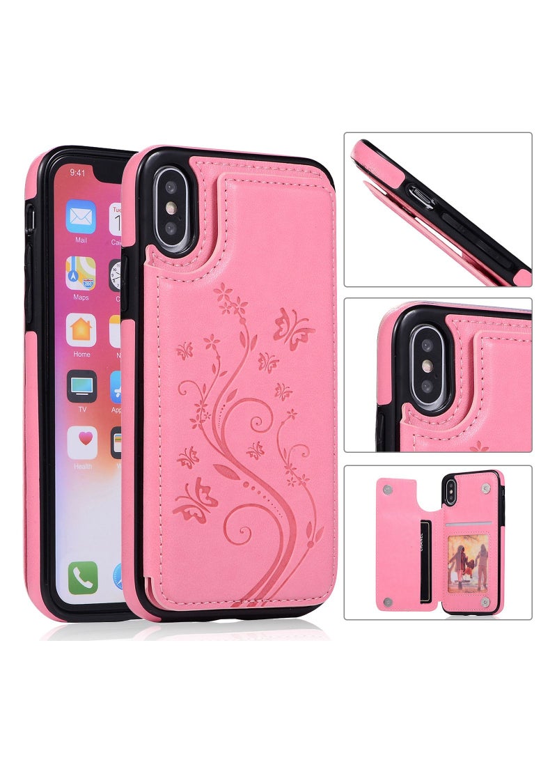 Loquat جراب مناسب لهاتف iPhone Flip بتصميم فراشة منقوش - Image 1