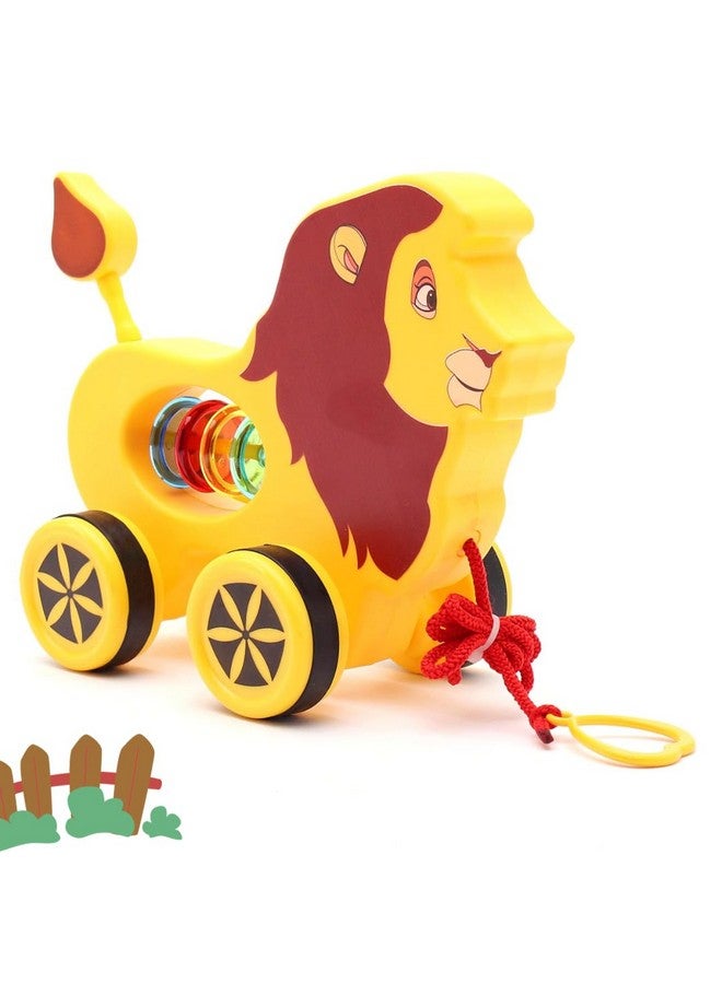 ستوريو لعبة سحب للأطفال الصغار من منتجات ستوريو بيبي، لعبة سحب بتصميم جذاب، لعبة تنموية للأولاد والبنات بعمر سنة واحدة - أسد - Image 1