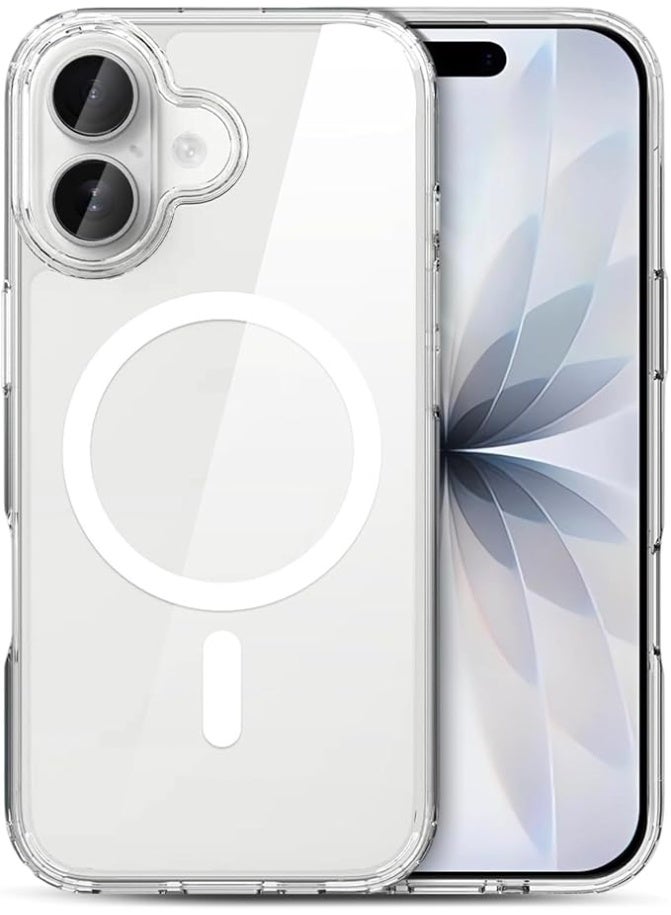 جراب مغناطيسي شفاف لهاتف iPhone 17 | مقاوم للاصفرار والخدش | مقاوم للصدمات مع زوايا حماية هوائية | جراب قوي متوافق مع تقنية MagSafe - Image 3