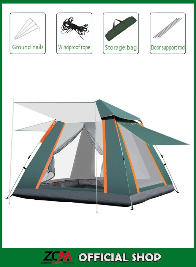 Cyber خيمة تخييم محمولة تلقائية قابلة للنفخ لشخصين إلى ثلاثة أشخاص | خيمة خارجية مقاومة للماء سهلة التركيب 215×215×145 سم للتنزه، الشاطئ والسفر - Image 1