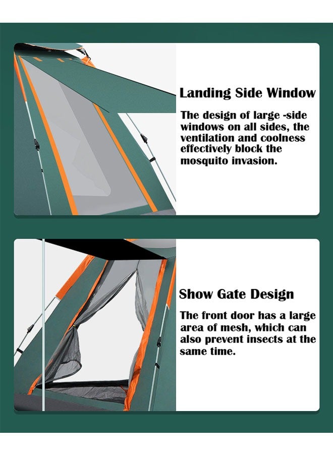 Cyber خيمة تخييم محمولة تلقائية قابلة للنفخ لشخصين إلى ثلاثة أشخاص | خيمة خارجية مقاومة للماء سهلة التركيب 215×215×145 سم للتنزه، الشاطئ والسفر - Image 4