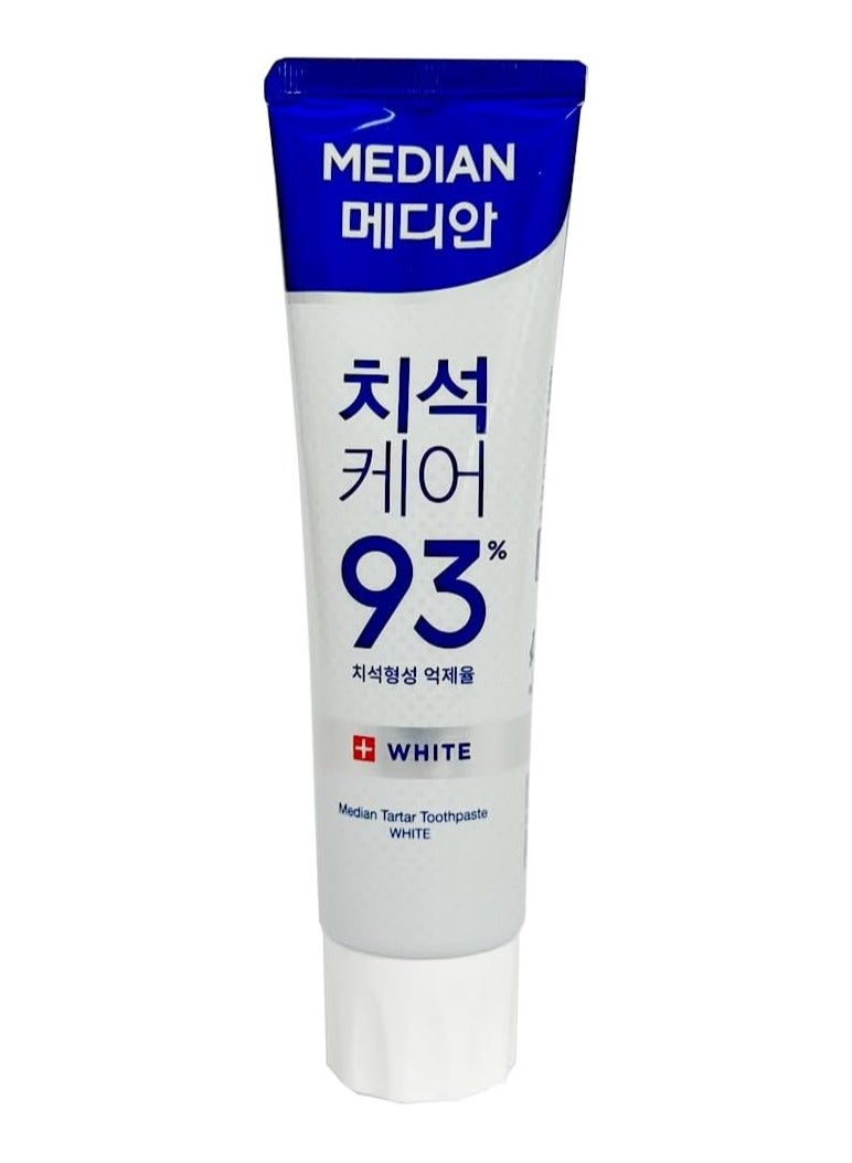 MEDIAN Dental IQ Tartar Care 93% Toothpaste 120g - White Korean Oral Care Nib - Image 1