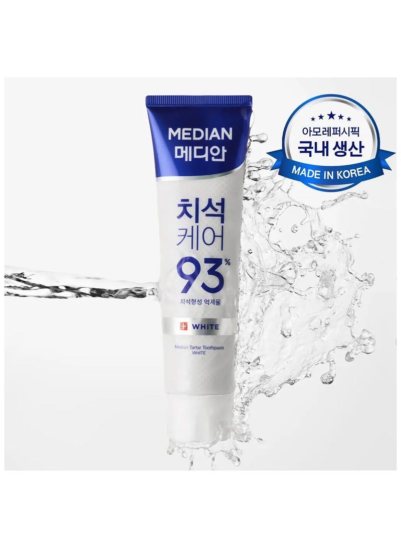MEDIAN Dental IQ Tartar Care 93% Toothpaste 120g - White Korean Oral Care Nib - Image 2