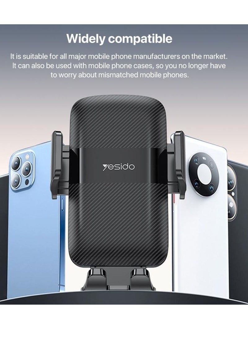 Yesido C175 Mini Suction Cup Type Mechanical Phone Clip Car Holder - Image 2