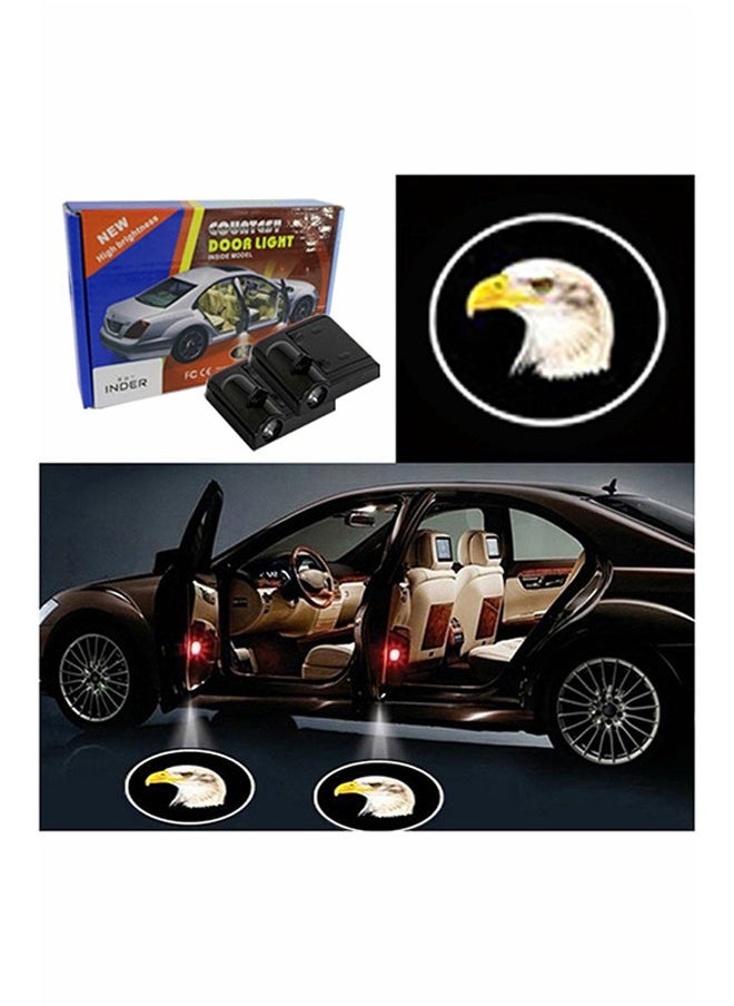 Y&D 2-Piece LED Car Door Eagle Logo Projector Shadow Light Set  - Image 1