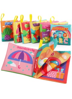 Generic 3d Baby Cloth Book Early Education Cognitive Toys English Shape Palm Book Enlightenment Sound Paper Children's Toy-Color:4-Page 8-side Shape Cloth Book 29g  - Image 5