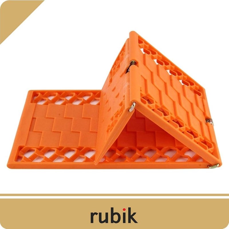 Rubik Anti-Skid Desert Sand Recovery Tracks Self Help Traction Aid Mat Tow Tracks Tyre Pulling Grip Foldable Car SUV 4X4 Escape Recovery Mat - Image 2