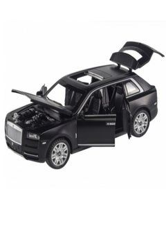 die cast 1/32 for Rolls-Royce Cullinan Alloy Car Model Diecasts Toy Car Model Sound,  Light, Pull Back and Opened Doors Kids & Adult Gifts (Black, No Box)  - Image 5