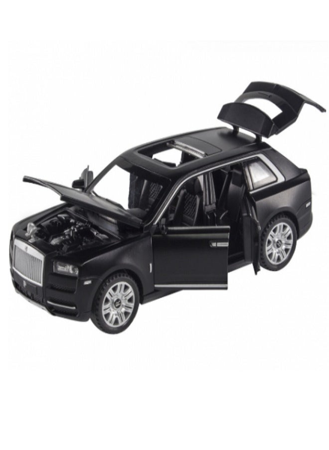 die cast 1/32 for Rolls-Royce Cullinan Alloy Car Model Diecasts Toy Car Model Sound,  Light, Pull Back and Opened Doors Kids & Adult Gifts (Black, No Box)  - Image 5