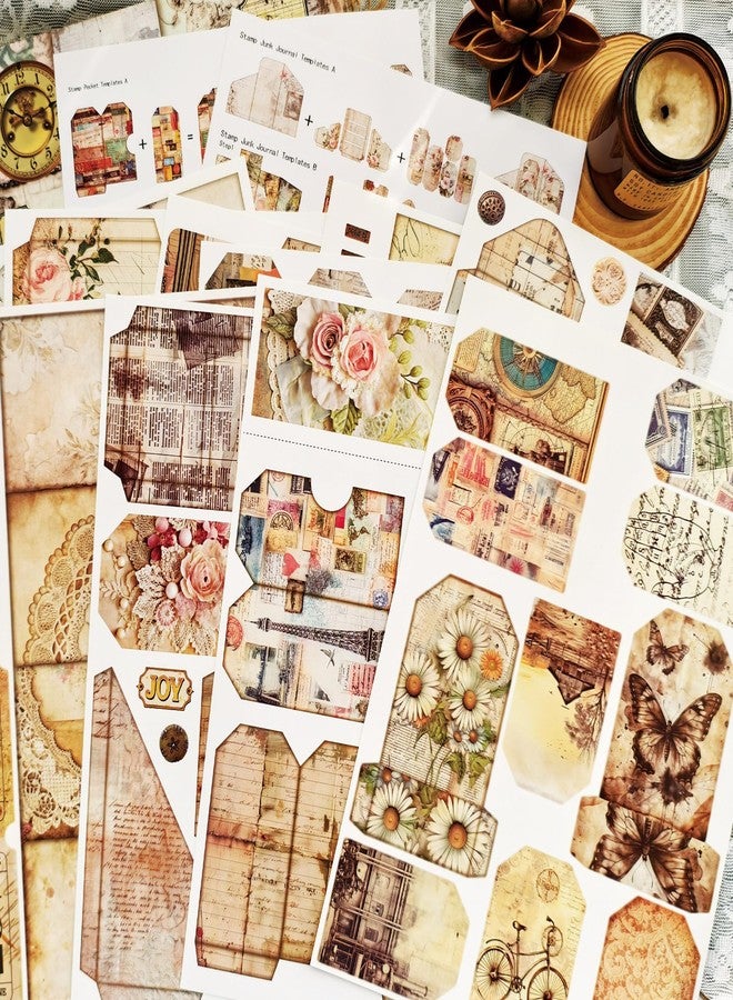 Bomichi Junk Journal Supplies, Vintage Decorative Scrapbook Supplies for Junk Journal Card Making Picture Art Collage DIY - Image 4