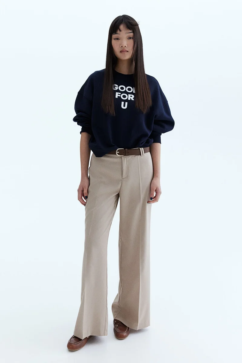 اتش اند ام بنطلون بقصّة عريضة