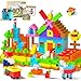 Vigorfun 116 قطعة مجموعة كتل مغناطيسية 1 كتل بناء مغناطيسية مع عيون لعب وحقيبة تخزين هدايا للأطفال تعليم STEM ألعاب حسية لمرحلة ما قبل المدرسة للأطفال من 3 إلى 8 سنوات بألوان زاهية - Image 2